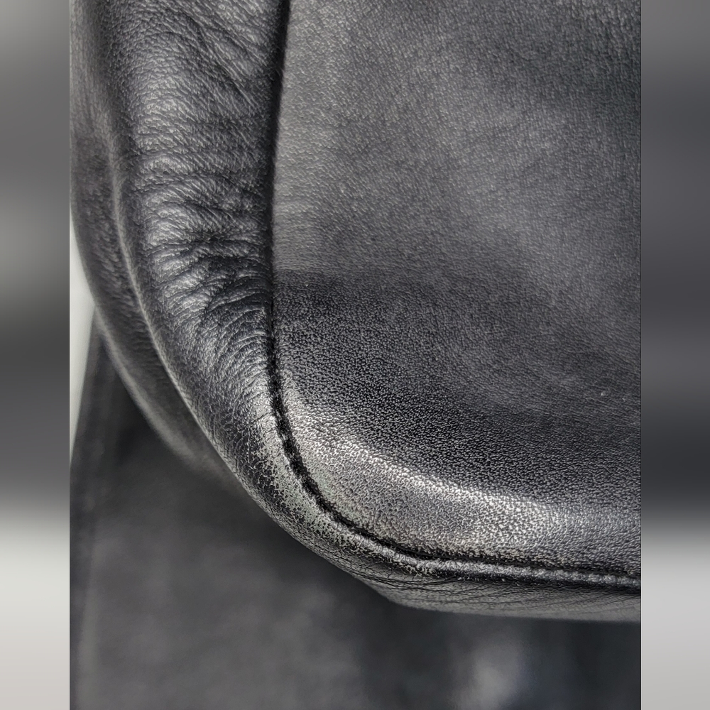 COACH Black Leather Satchel Purse - Picture 5 of 15